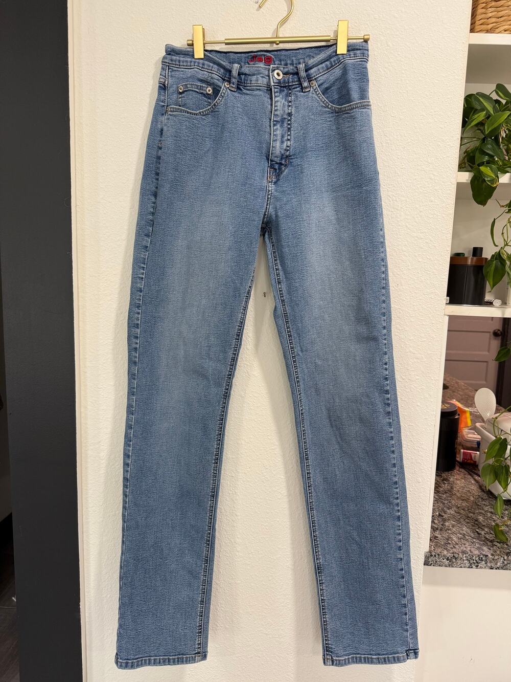 JAG 10XL Straight Leg Stretch Jeans Medium Wash 32” Inseam